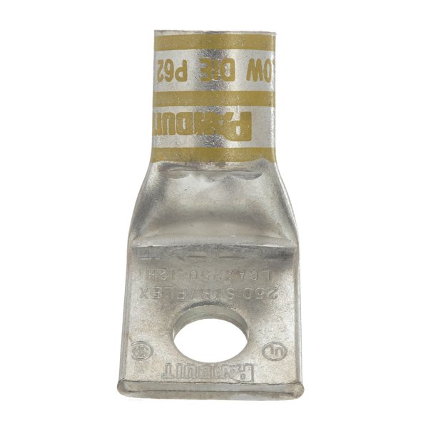 Panduit Copper Compression Lug, 1 Hole, 250 Kcmi LCAX250-12H-X